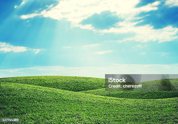 Hills And Sky Stock Photo - Download Image Now - Hill, Grass Area, Agricultural Field