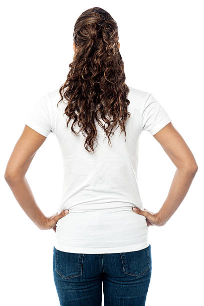 istock Back pose of stylish young woman 527744837