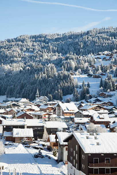 istock ALpine village, Savoie, Les Gets 527745035