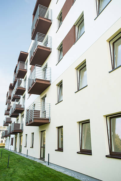 istock Newly renovated residential block 527747287