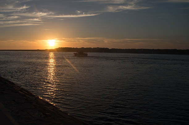 istock Boat in the sunset 527747991