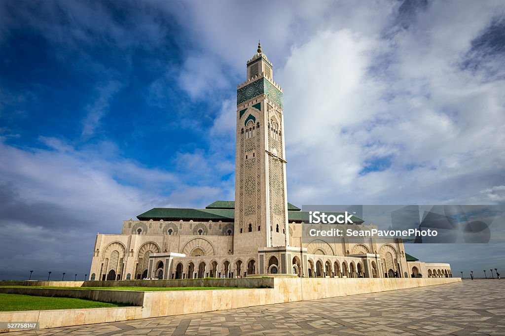 Hassan Mosque Casablanca, Morroco at Hassan II Mosque. Morocco Stock Photo