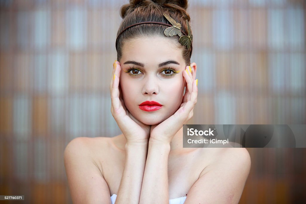 Beautiful young woman portrait Adult Stock Photo