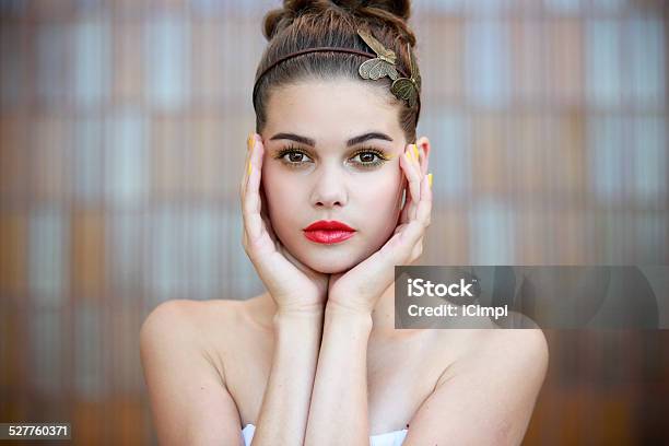Beautiful Young Woman Portrait Stock Photo - Download Image Now - Adult, Adults Only, Arts Culture and Entertainment