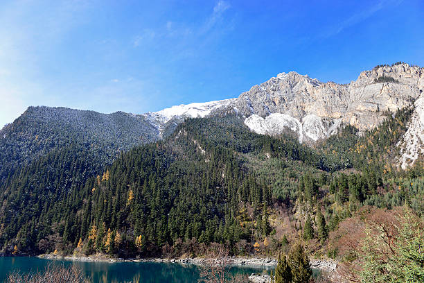 Long Lake, Jiuzhaigou stock photo