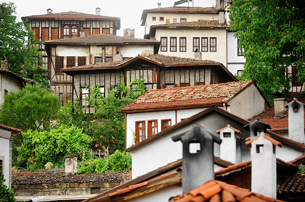 Safranbolu ottoman old houses stock photo