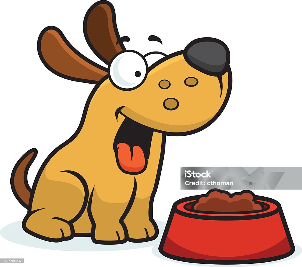 Cartoon Dog Food Stock Illustration - Download Image Now - Eating, Dog,  Clip Art - iStock