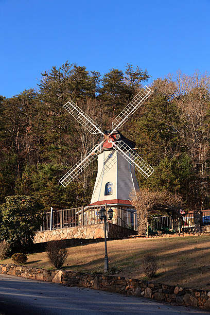 istock Old windmill in picturesque town 527784139