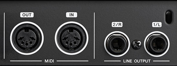 MIDI and audio inputs, outputs.
