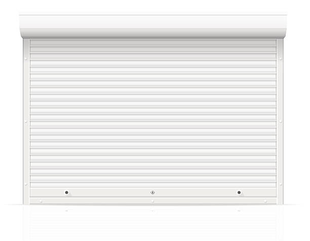 rolling shutters vector illustration rolling shutters vector illustration isolated on white background roll a door stock illustrations