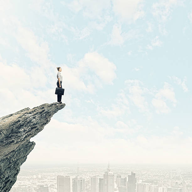 istock Businesswoman on top 527797007