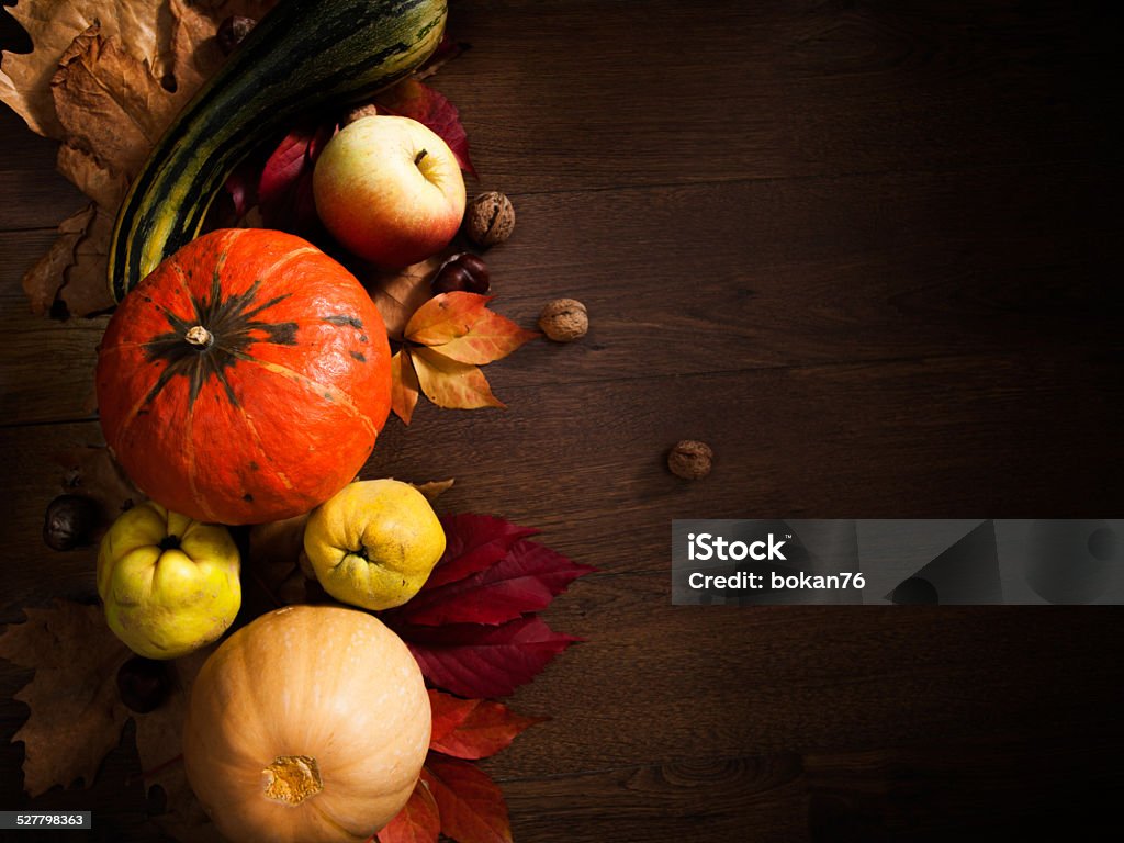 Autumn decoration Apple - Fruit Stock Photo