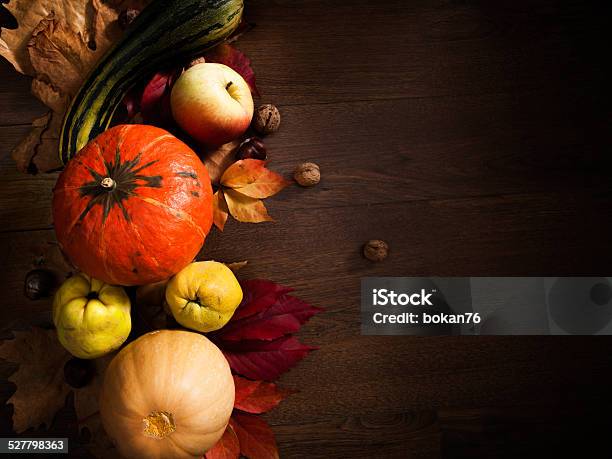 Autumn Decoration Stock Photo - Download Image Now - Apple - Fruit, Autumn, Backgrounds