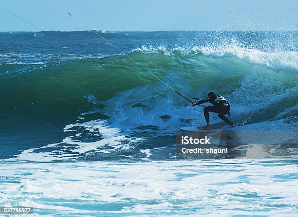Kite Surfing The Atlantic Stock Photo - Download Image Now - 30-34 Years, 30-39 Years, Adult