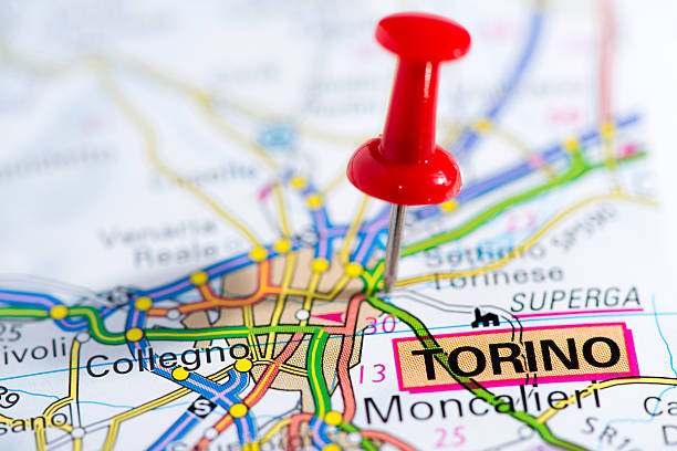 istock European cities on map series: Torino 527799283
