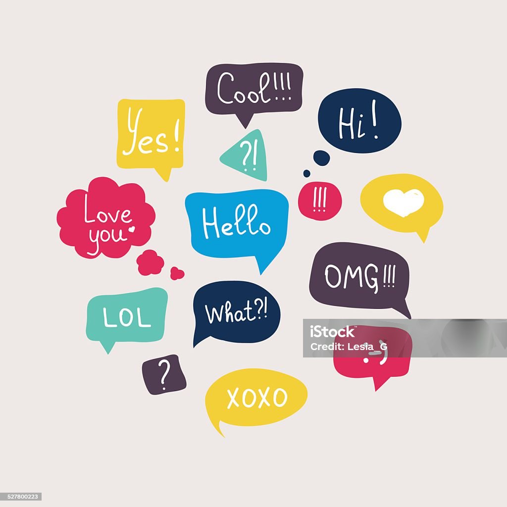 Questions Bobbles Questions Speech Bubbles Set Stock Illustration - Download Image Now ...