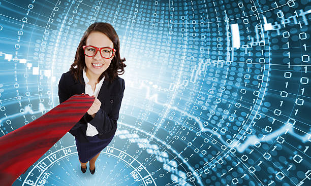 istock Funny businesswoman 527813653