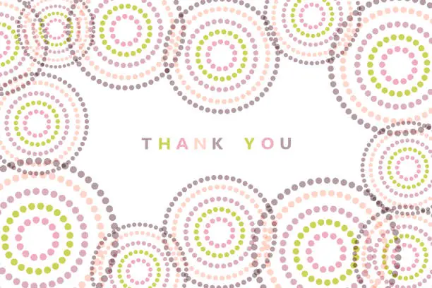Vector illustration of Thank You Card