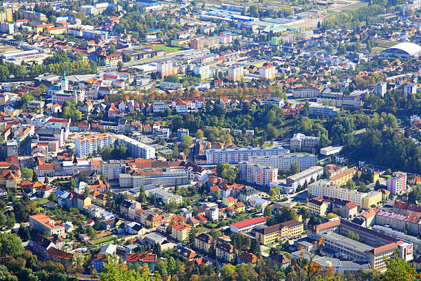 istock Ruzomberok from hill Cebrat, Slovakia 527818823