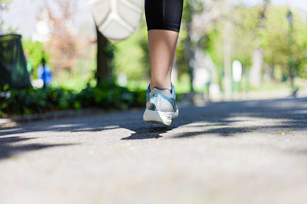 istock Close up of running feet 527838407