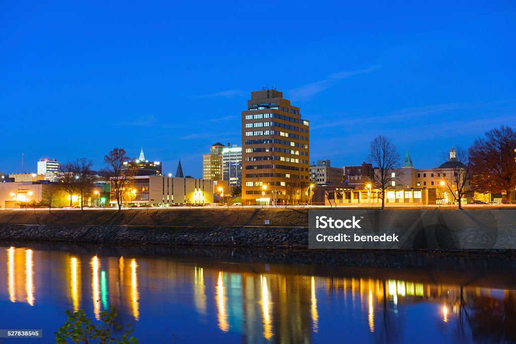 Charleston Cityscape, West Virginia, USA Cityscape of downtown Charleston with reflections in the Kanawha River , West Virginia, USA. Charleston - West Virginia Stock Photo