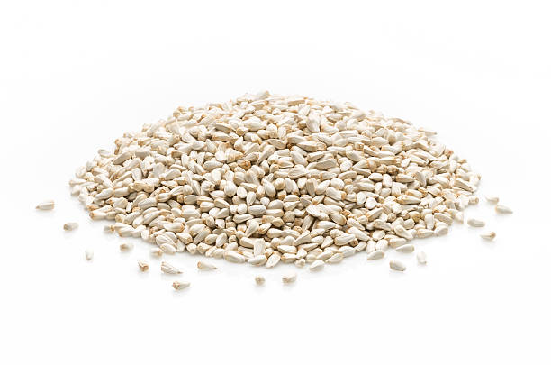 Safflower seeds stock photo