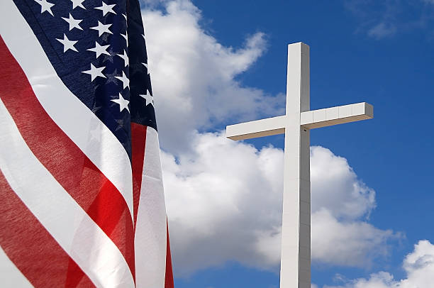 God and Country stock photo
