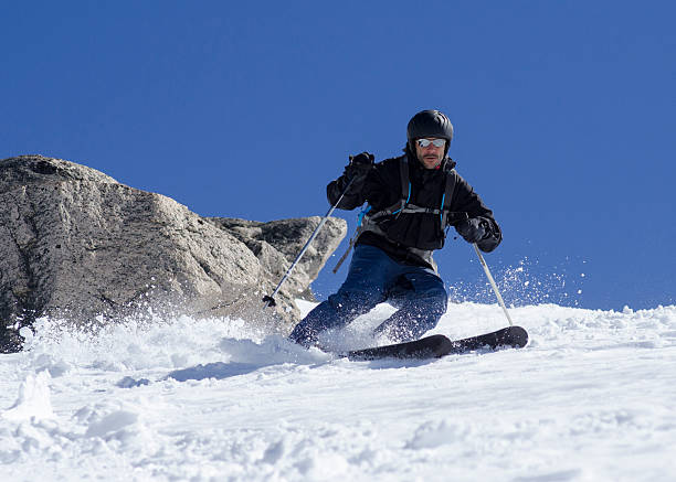 esqui na argentina - skiing sports race ski mountain range - fotografias e filmes do acervo