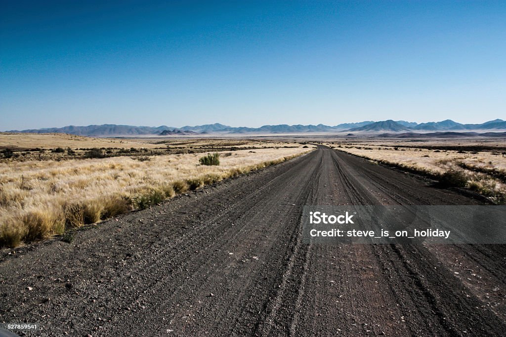 Desert Track A remote unsurfaced road in the Namid Desert, Namibia. 2014 Stock Photo