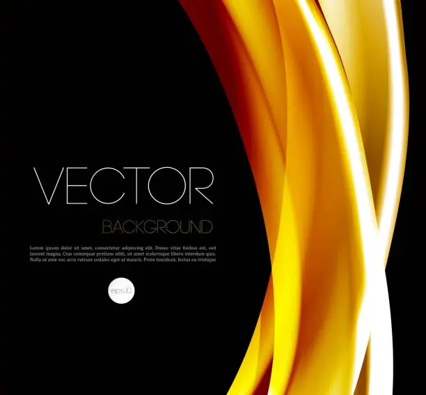 Vector illustration of Abstract wave template  background brochure design