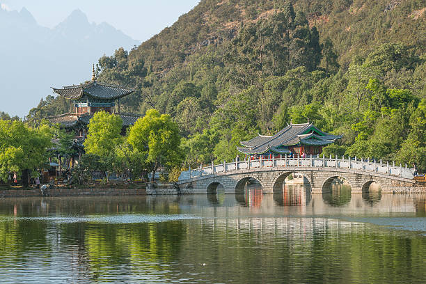 istock Lijiang old town scene-Black Dragon Pool Park 527860893