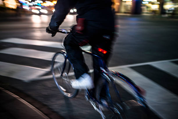 Man cycling in the street'