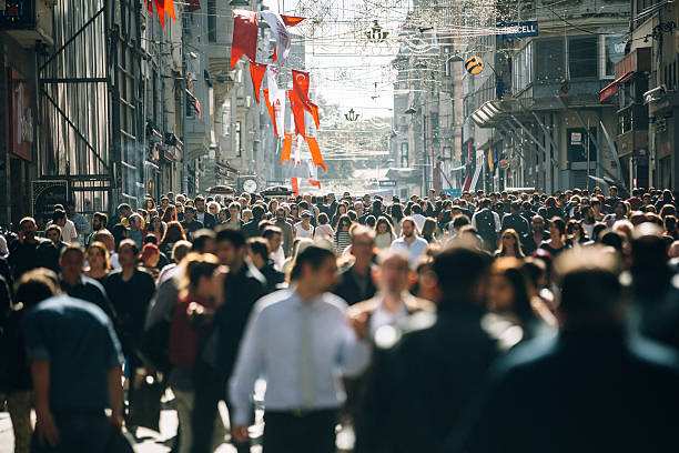 istock Crowded Istiklal street in Istanbul 527862651