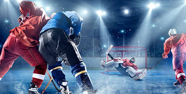 istock Ice hockey players in action 527875399