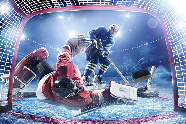 istock Ice hockey players in action 527875415