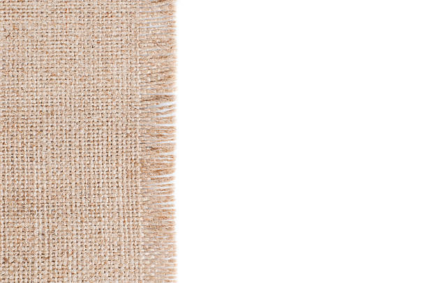 istock Piece of burlap on a white background 527876805