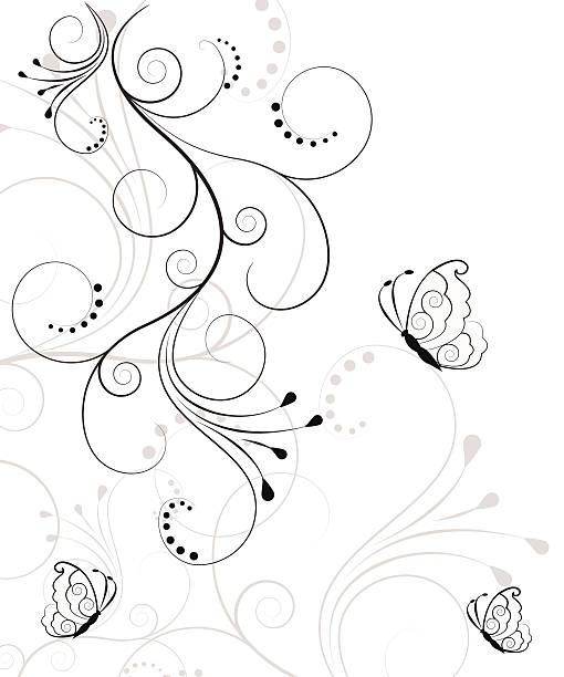 illustrations, cliparts, dessins animés et icônes de magnifique fond floral abstrait - floral pattern vector illustration and painting computer graphic