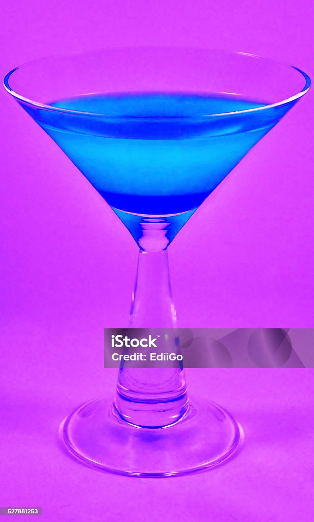 Blue Curacao Blue Curacao  coctail Drink Tropical Drink Curacao Liqueur After Work Stock Photo