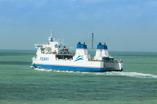 Ferryboat crossing the English Channel