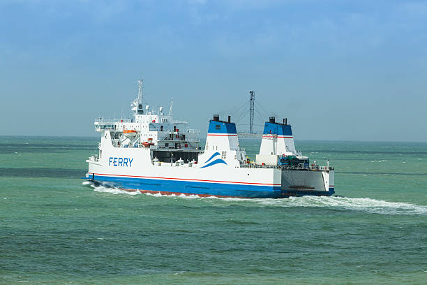 Ferryboat Ferryboat crossing the English Channel ferry stock pictures, royalty-free photos & images
