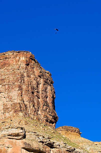 istock Ultralight Paraglider Exploring Red Rock Canyons in Utah 527882852