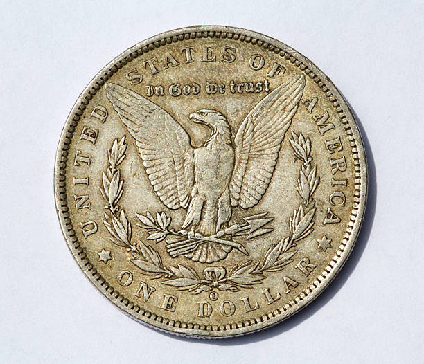 istock Eagle on back side of morgan silver dollar 527883908