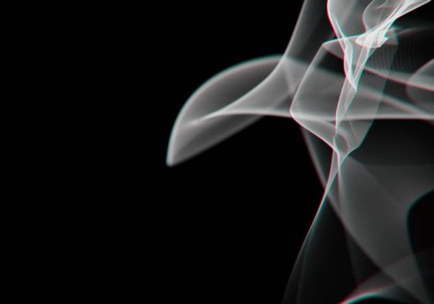 Abstract smoke background illustration in dark colors