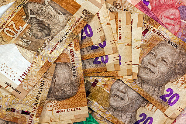 istock Scattered Twenty Rand South African Bank Notes 527889282