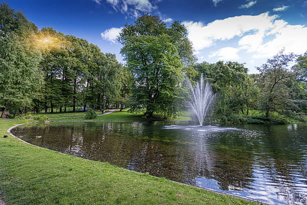 istock Pond in Park around Royal Palace 527889852
