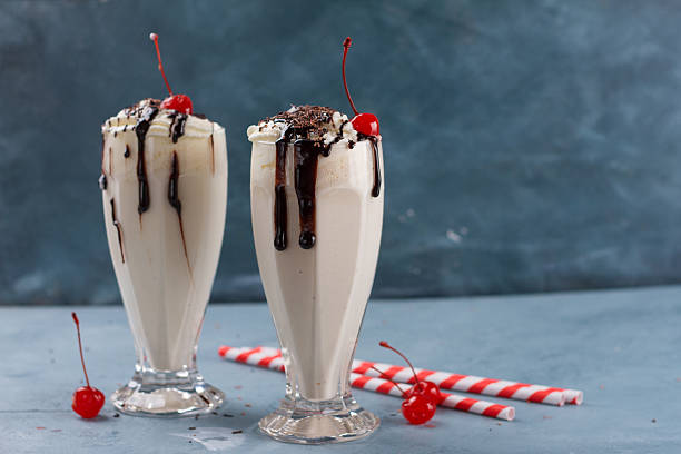 Milkshake (smoothie) stock photo