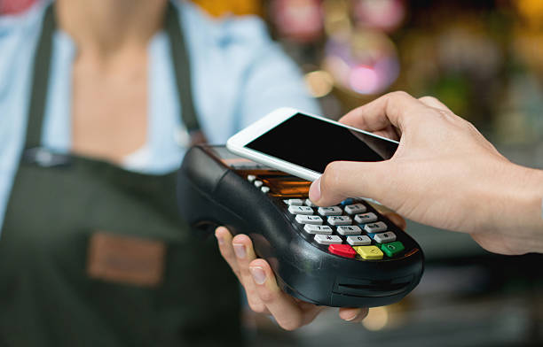 istock Contactless payment at a restaurant 527894602