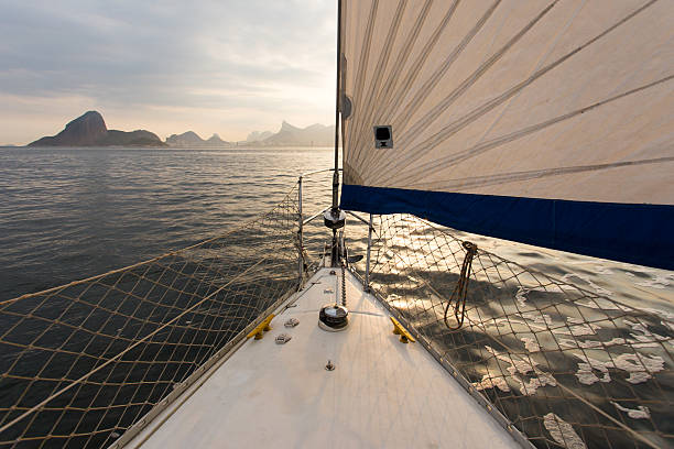 istock Sail boat sailing in Rio de Janeiro, Brazil 527895370