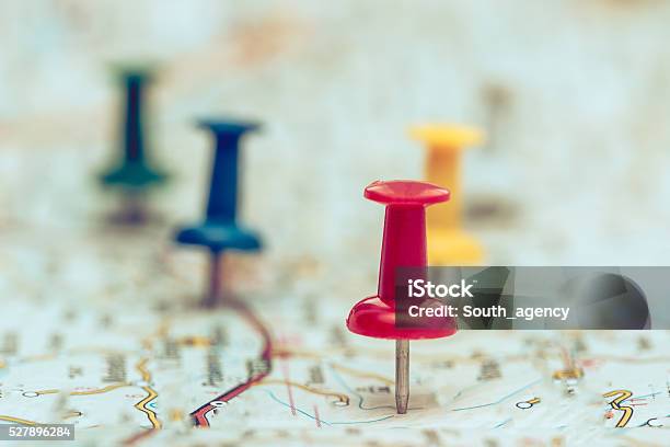 Plan For Travelling Stock Photo - Download Image Now - Road Map, Map, Journey