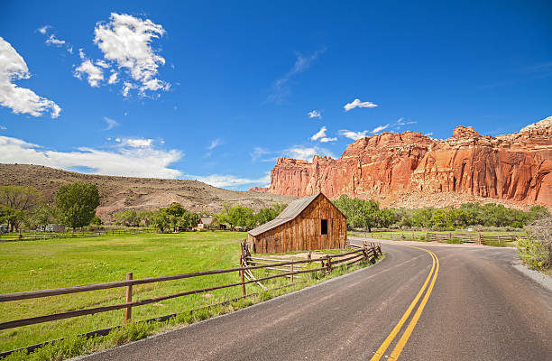 istock Gifford Barn by a road in Capitol Reef National Park. 527896756